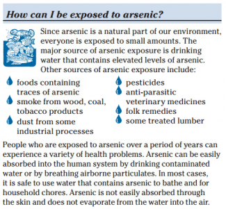 How can I be exposed to arsenic?