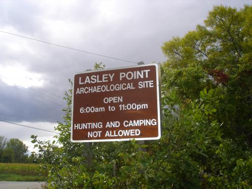 Lasley Point Sign