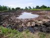 wetland scrape during construction