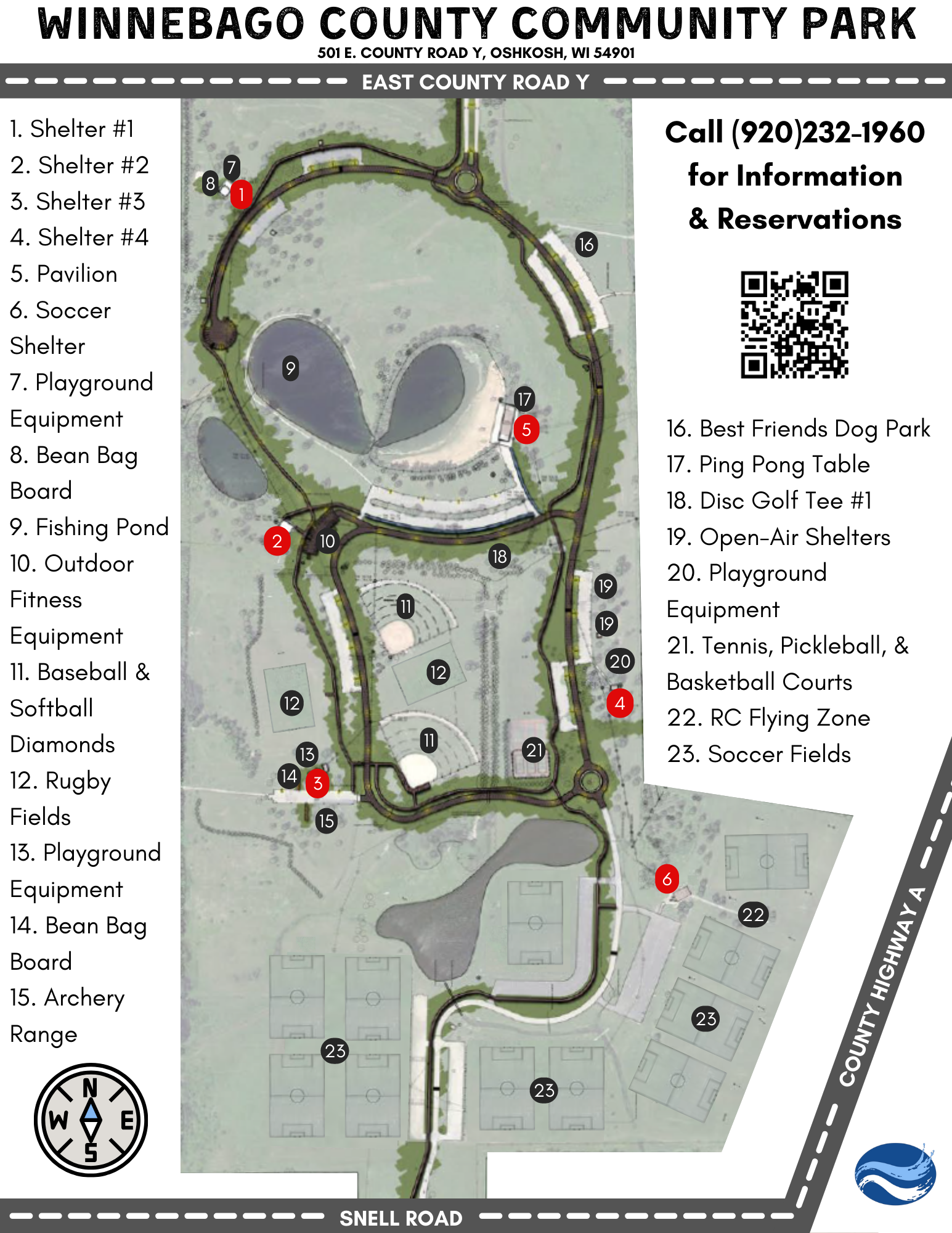 Winnebago County Community Park Map