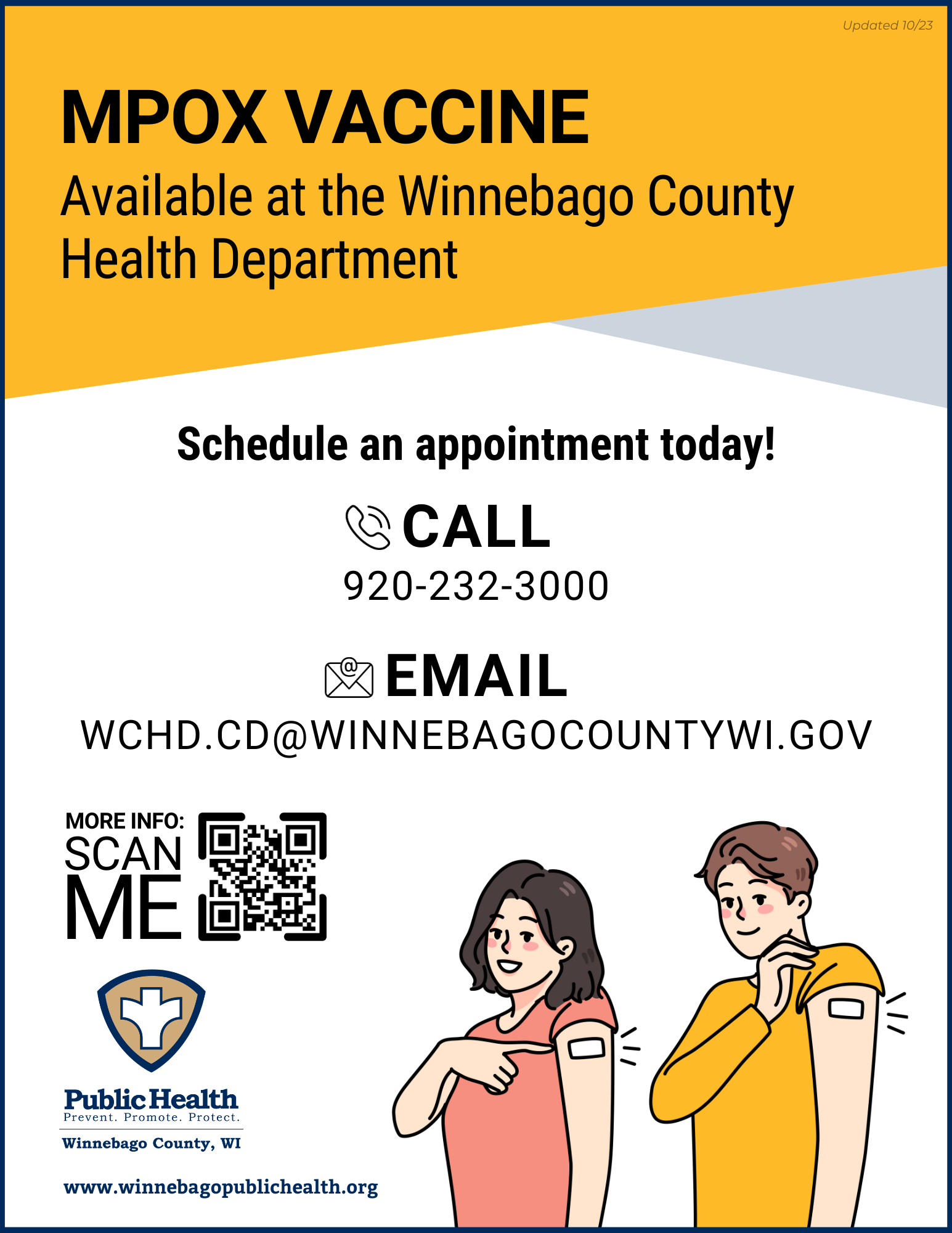 Mpox vaccine offered at Winnebago County Public Health